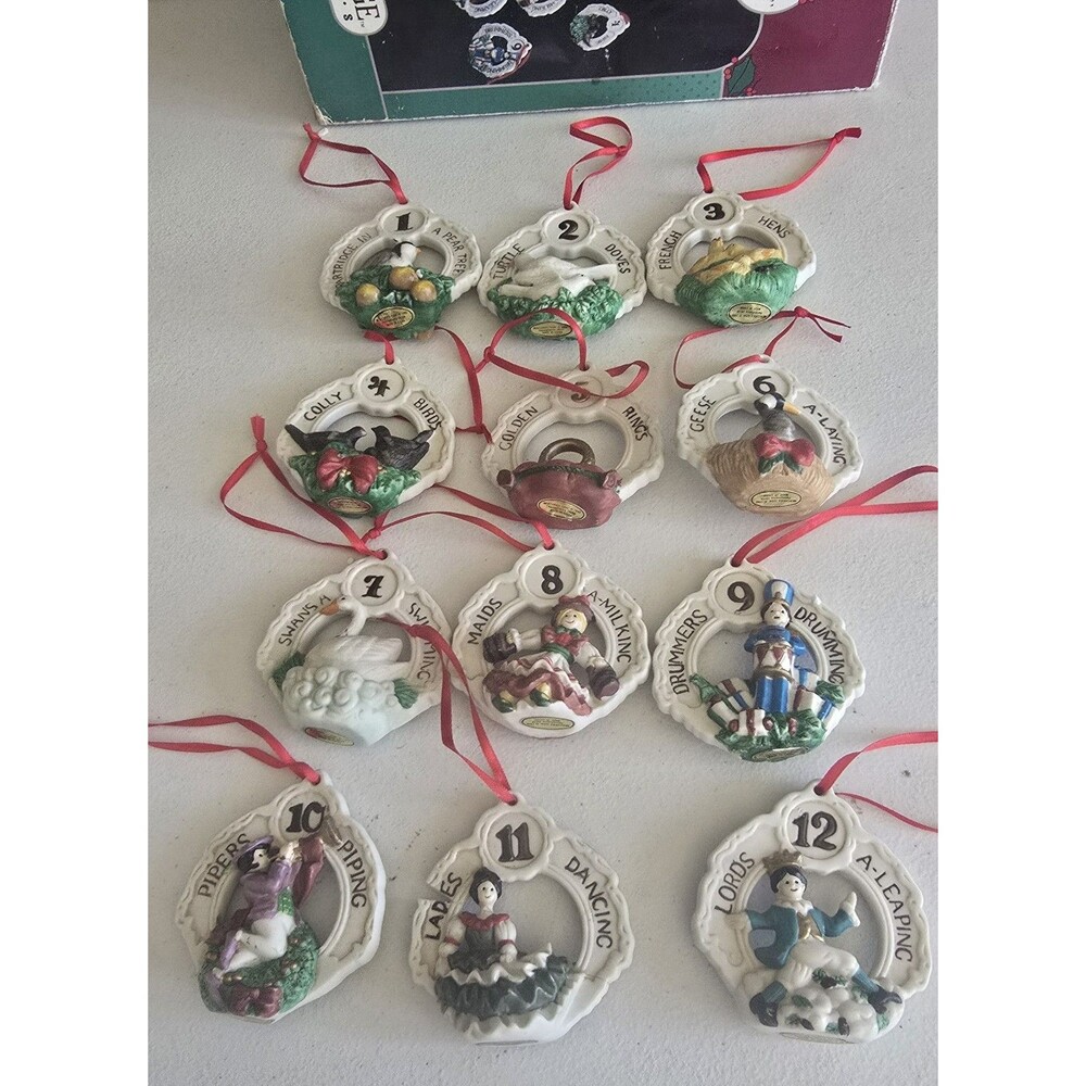 Mercuries 12 Day Christmas Bisque Set 1992 * Read Breckenridge